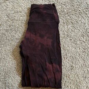 Lululemon Align 25” Maroon color way size 6